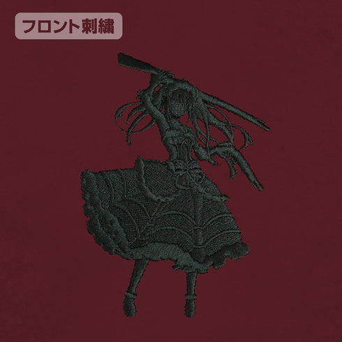 『デート・ア・ライブV』時崎狂三 ワンポイント刺繍Tシャツ ブラック XL